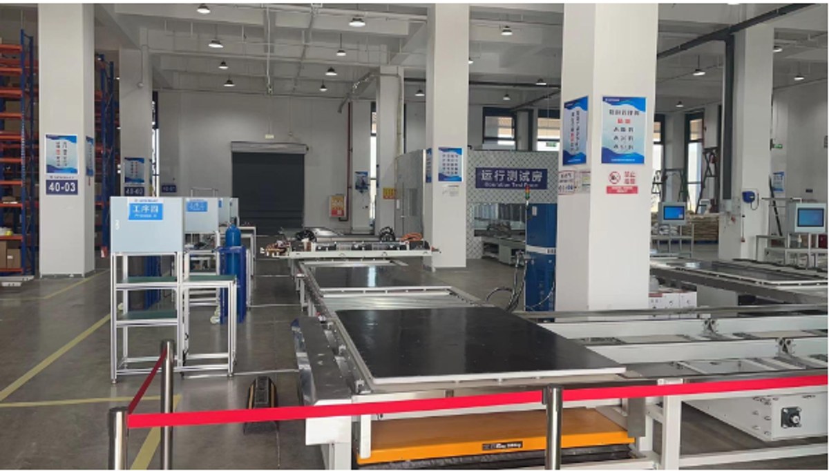 Bus air conditioning production line